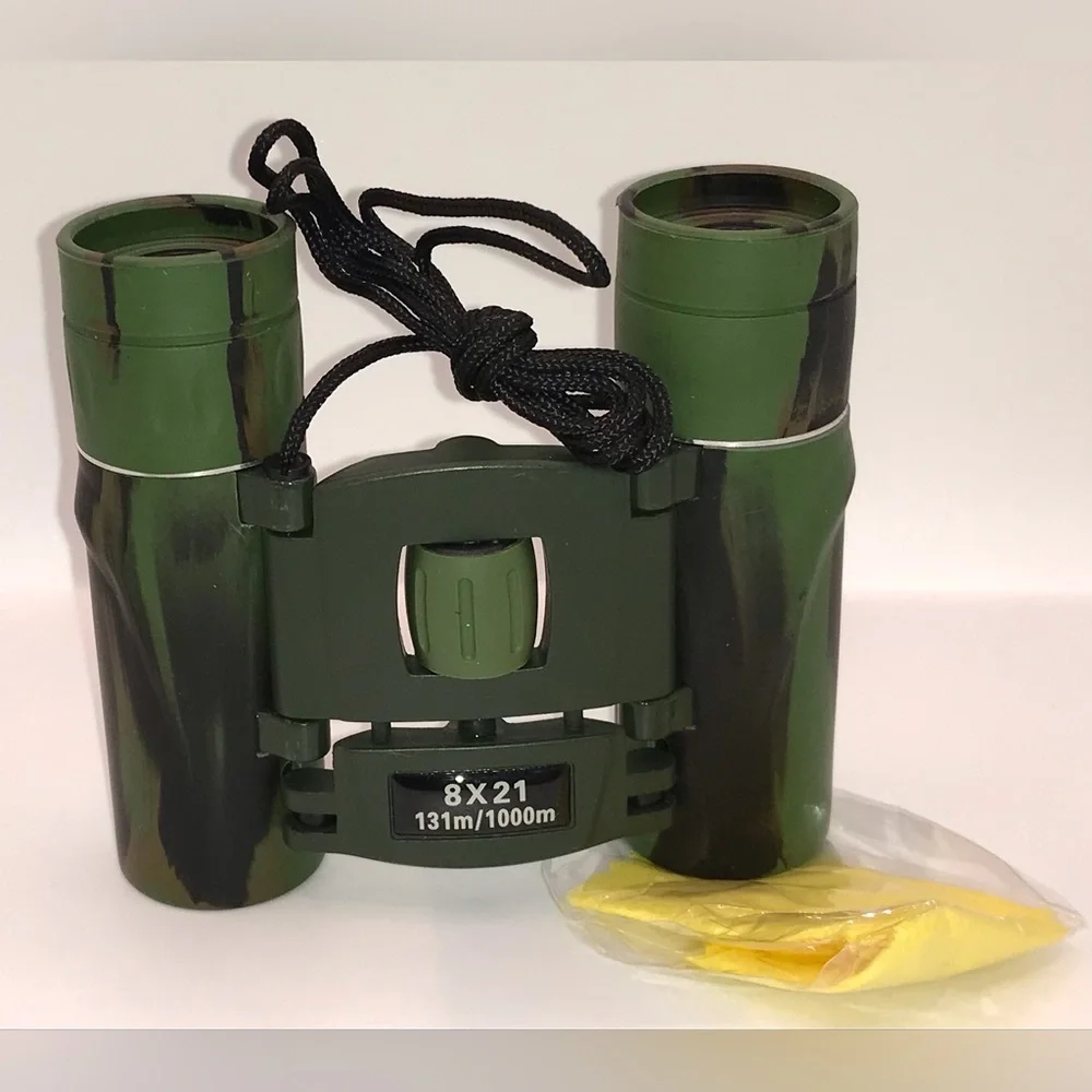 Small Compact Lightweight Binoculars Camo
